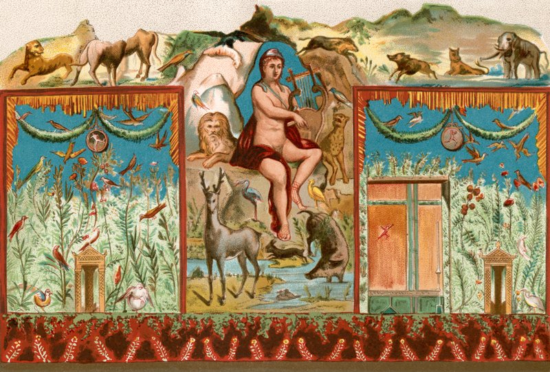 Orphée charmant les animaux - English School