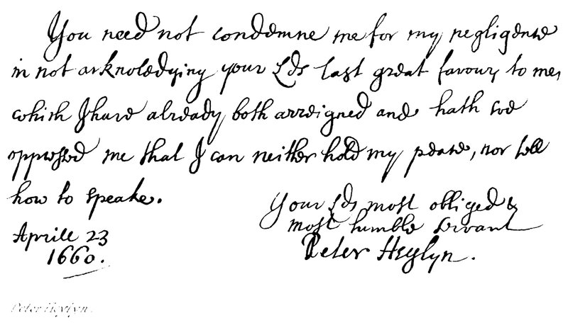 Peter Heylyn - English School