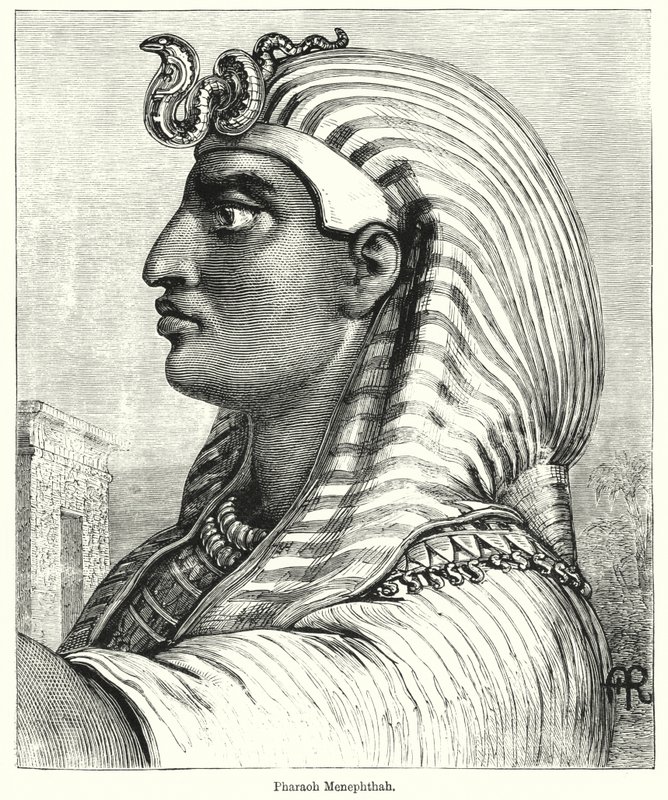 Pharaon Ménephthah (gravure) - English School