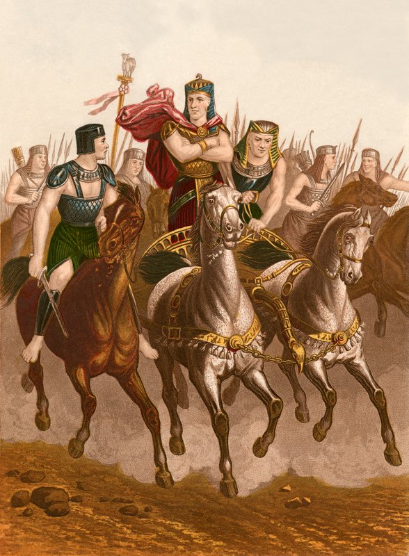 Pharaon à la poursuite des Israélites - English School