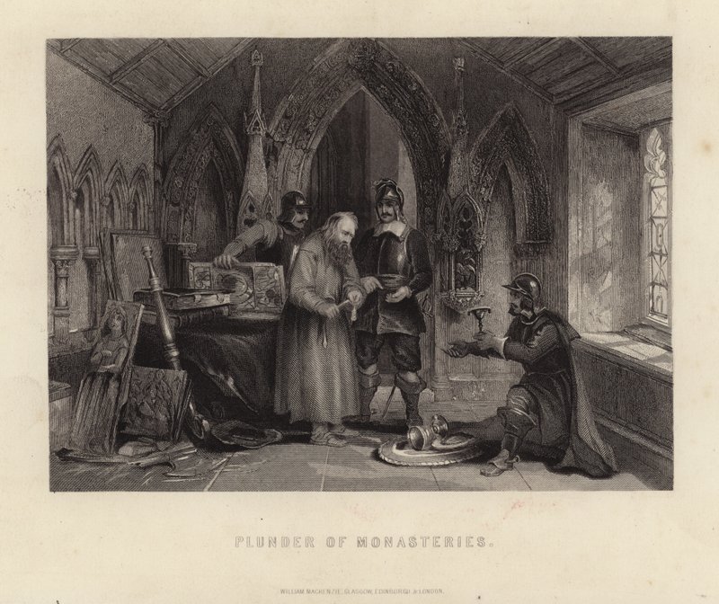Pillage des monastères - English School