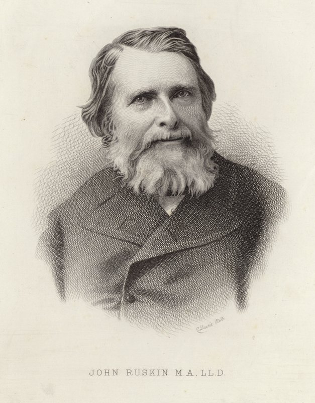 Portrait de John Ruskin - English School