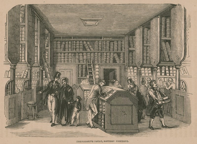 Cour des prérogatives, Doctors Common, Londres - English School
