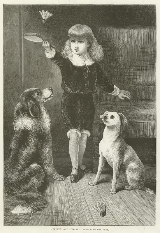 Prince et Charlie regardant la pièce - English School