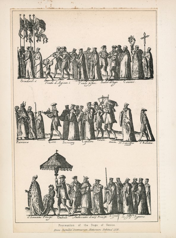 Procession du doge de Venise - English School