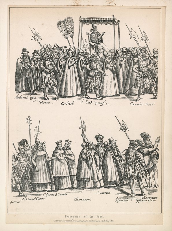 Procession du pape - English School