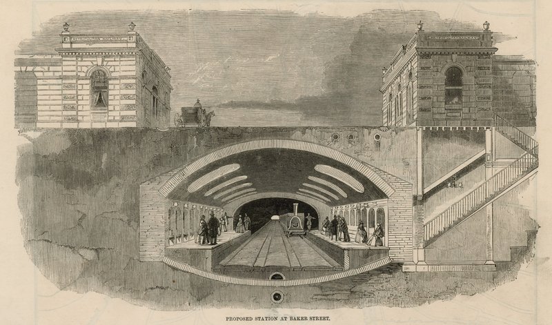 Station proposée à Baker Street - English School