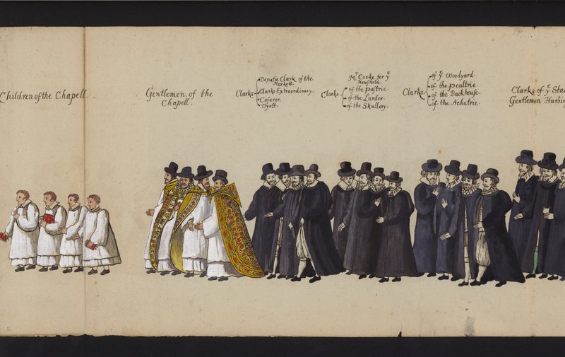 Procession funéraire de la reine Élisabeth I - English School