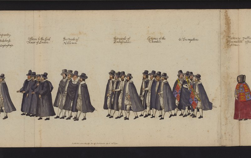 Procession funéraire de la reine Elizabeth I - English School