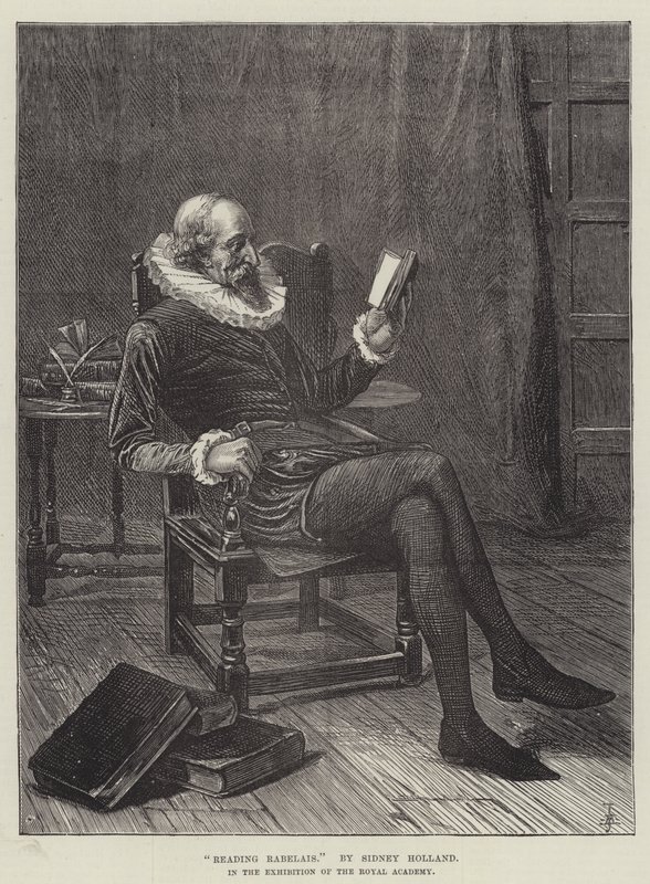 Lecture de Rabelais (gravure) - English School