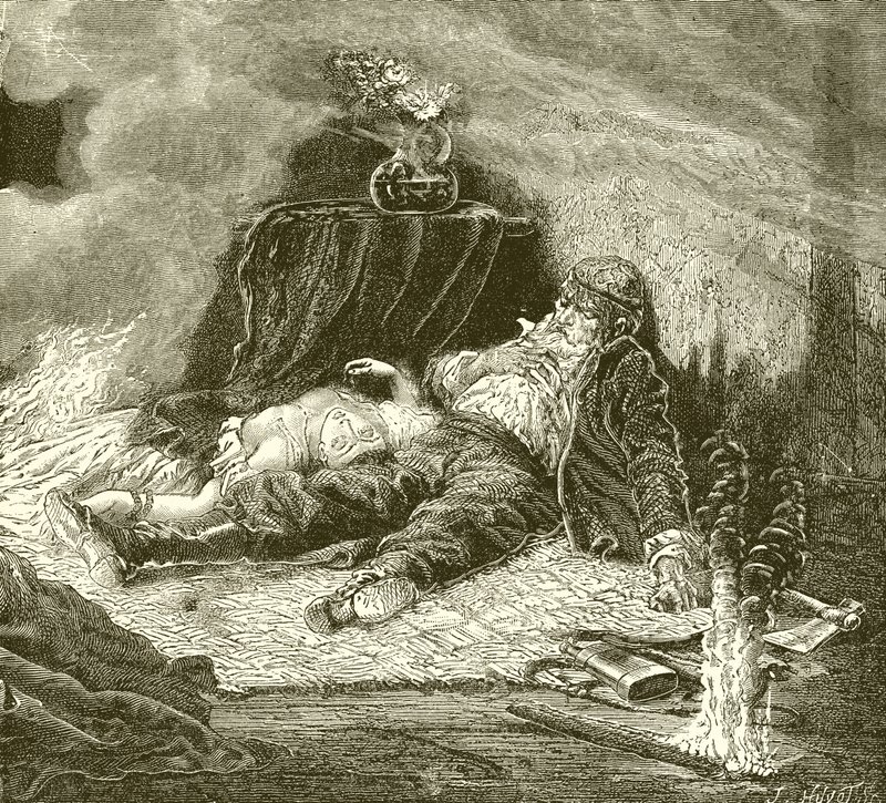 Restes du raid des Vikings - English School