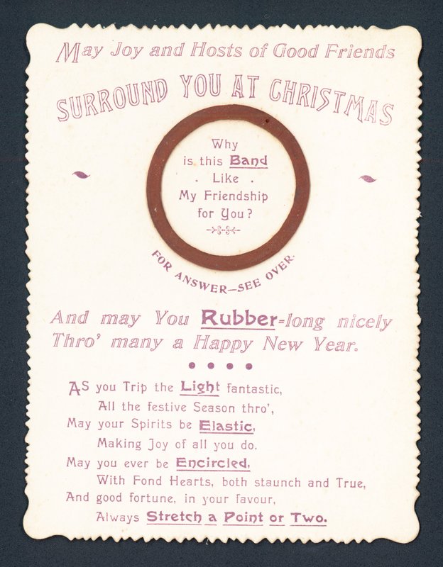 Élastique, carte de Noël - English School