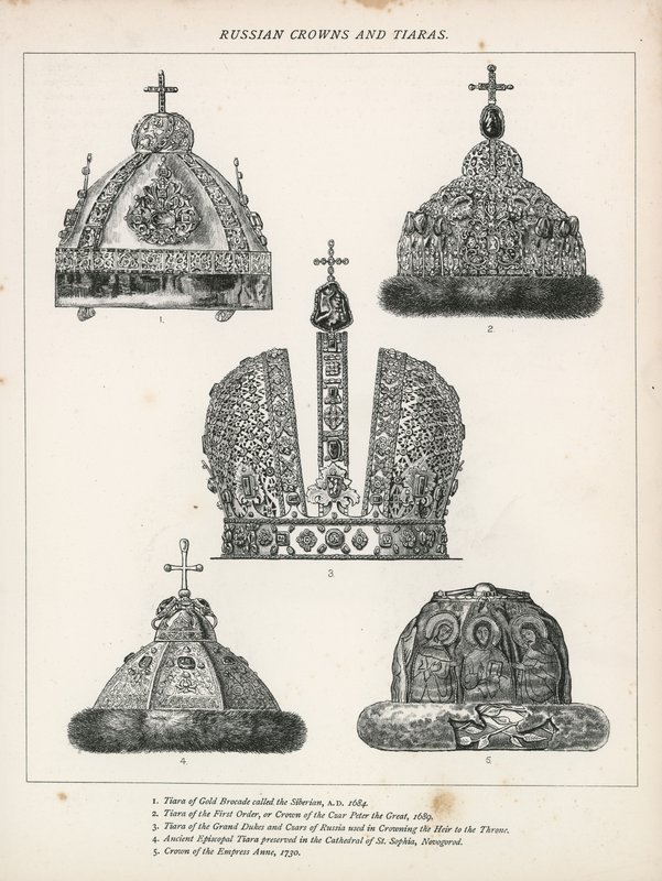 Couronnes et tiares russes - English School