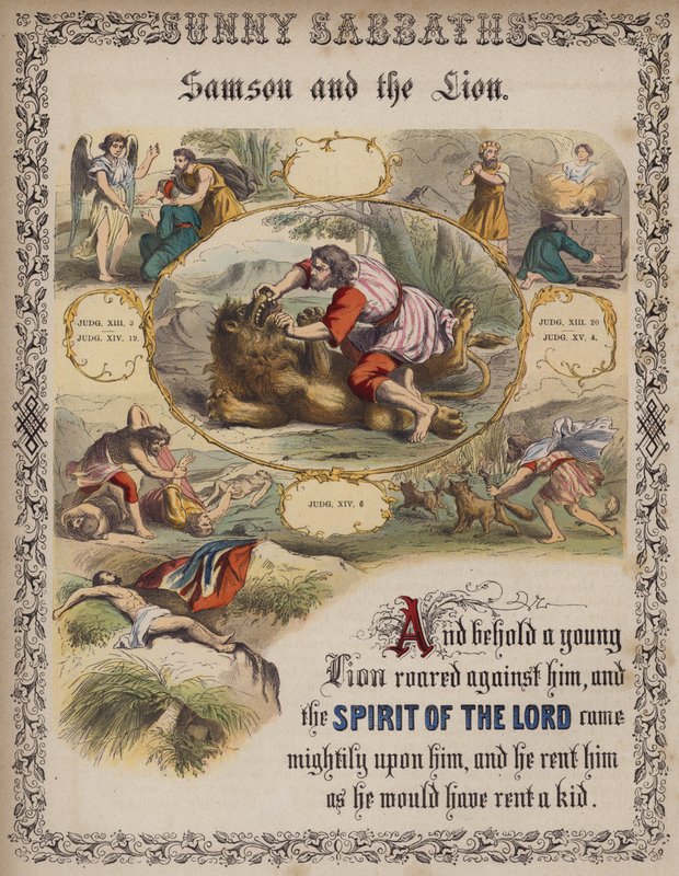 Samson et le lion - English School