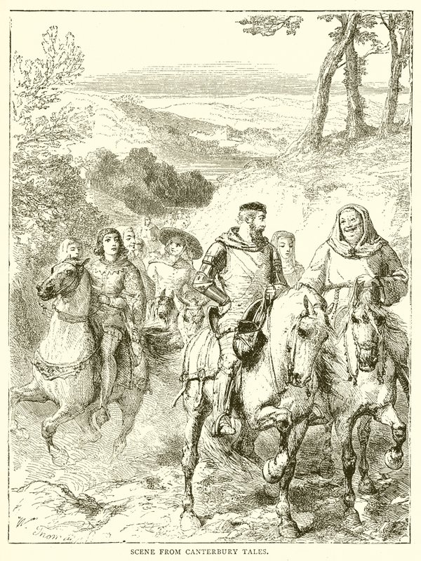Scène des Contes de Canterbury - English School