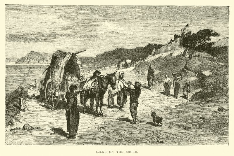 Scène sur le rivage - English School