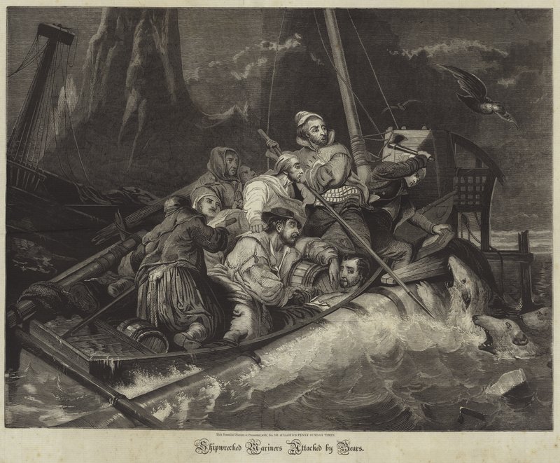 Marins naufragés attaqués par des ours - English School