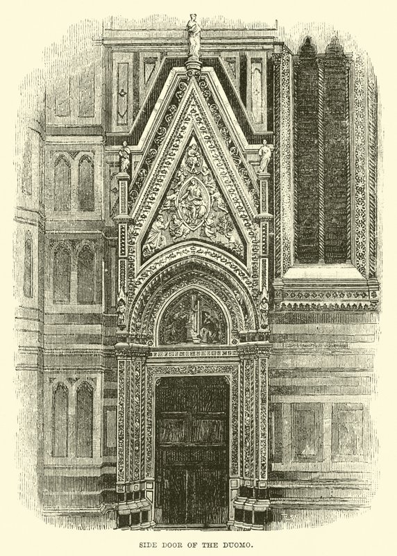 Porte latérale du Duomo - English School