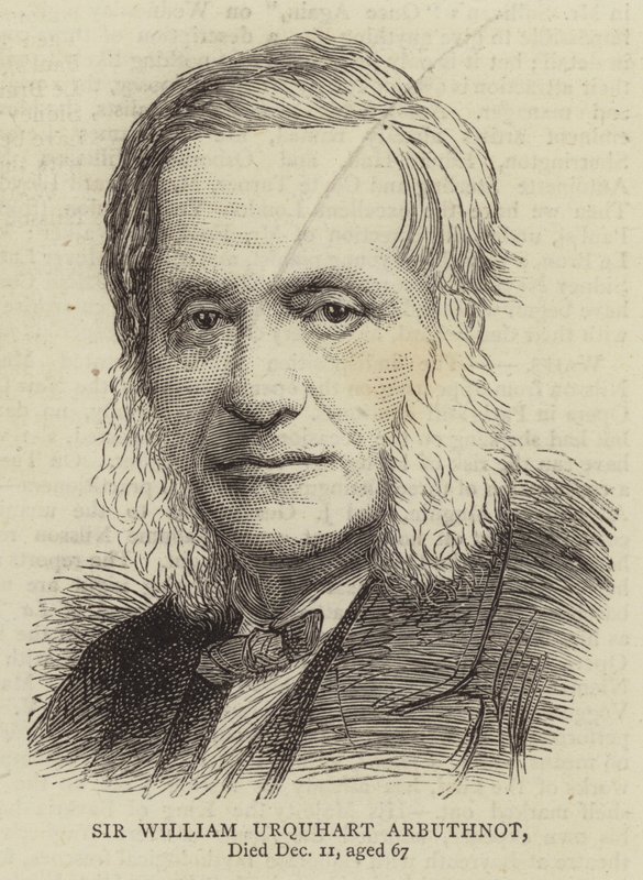 Sir William Urquhart Arbuthnot (gravure) - English School