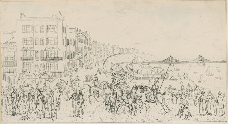 Croquis du front de mer à Brighton - English School