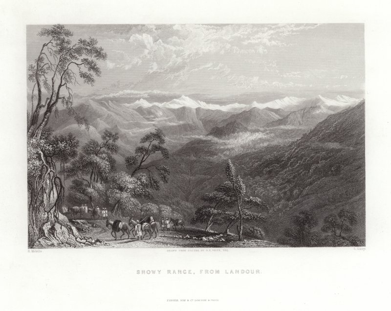 Chaîne de montagnes enneigée - English School
