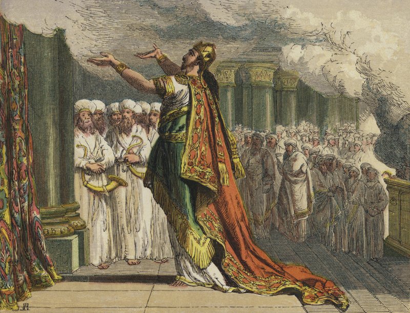Salomon à la dédicace du temple - English School