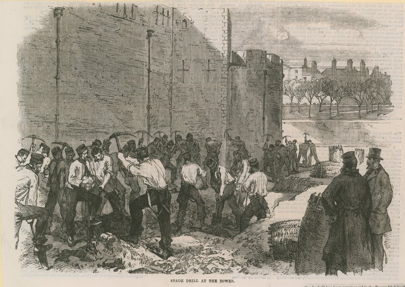 Exercice de la pelle à la Tour - English School