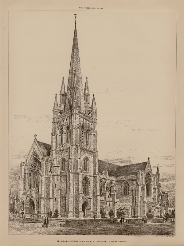 Église St Alban, Blackburn, Extérieur - English School