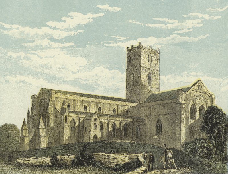 Cathédrale de Saint-David, vue sud-ouest - English School