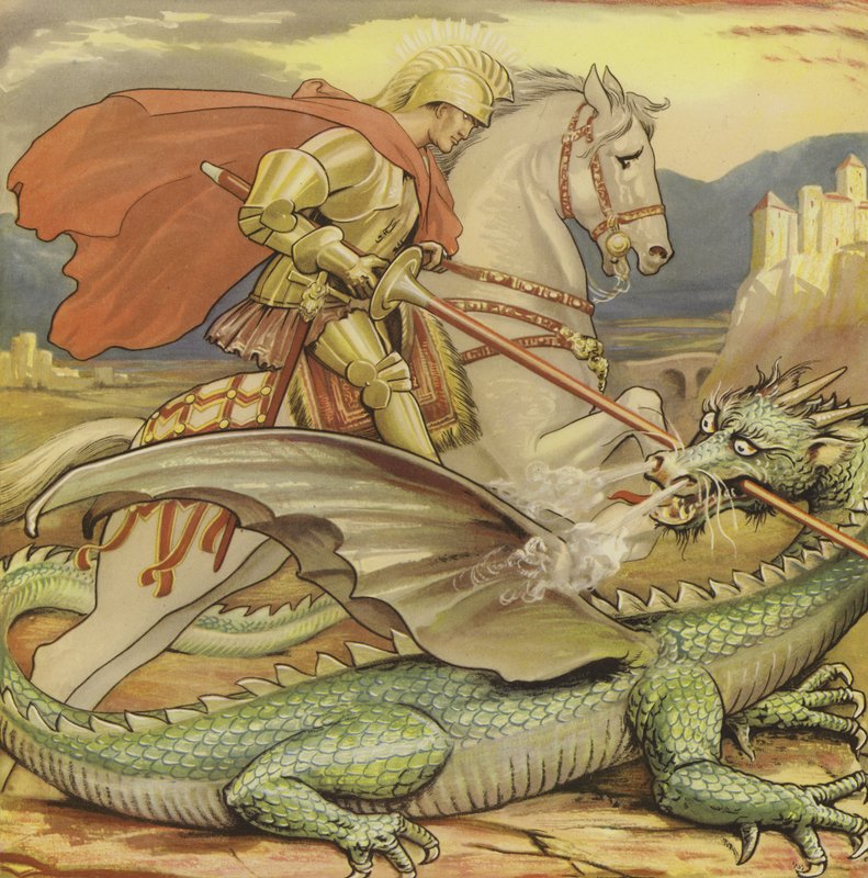 Saint Georges et le dragon - English School