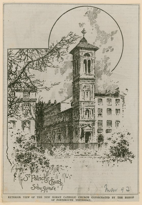 Église St Patricks, Soho Square - English School