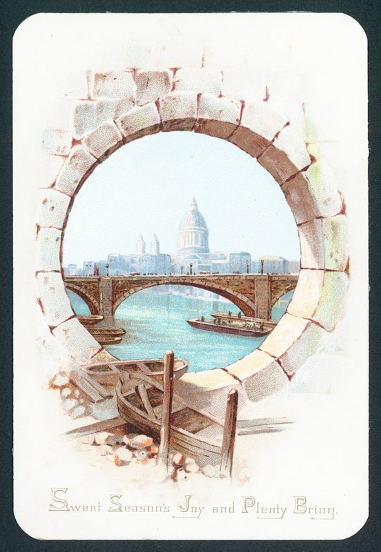 Cathédrale Saint-Paul et la Tamise, carte de Noël - English School
