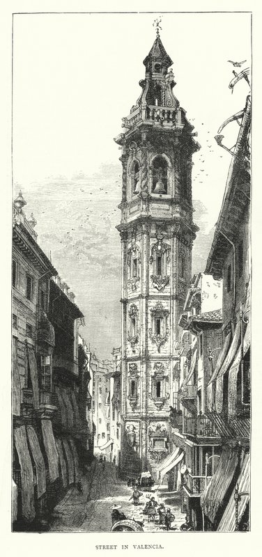 Rue à Valence (gravure) - English School