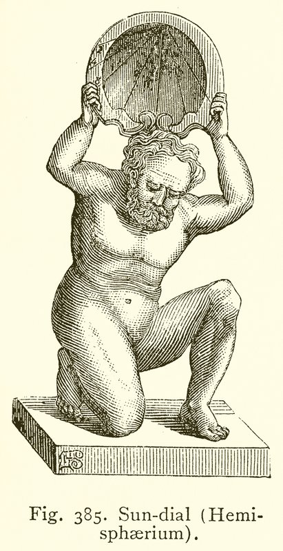 Cadran solaire (Hemisphaerium) - English School