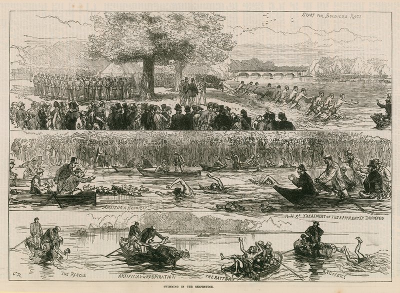 Natation dans la Serpentine - English School