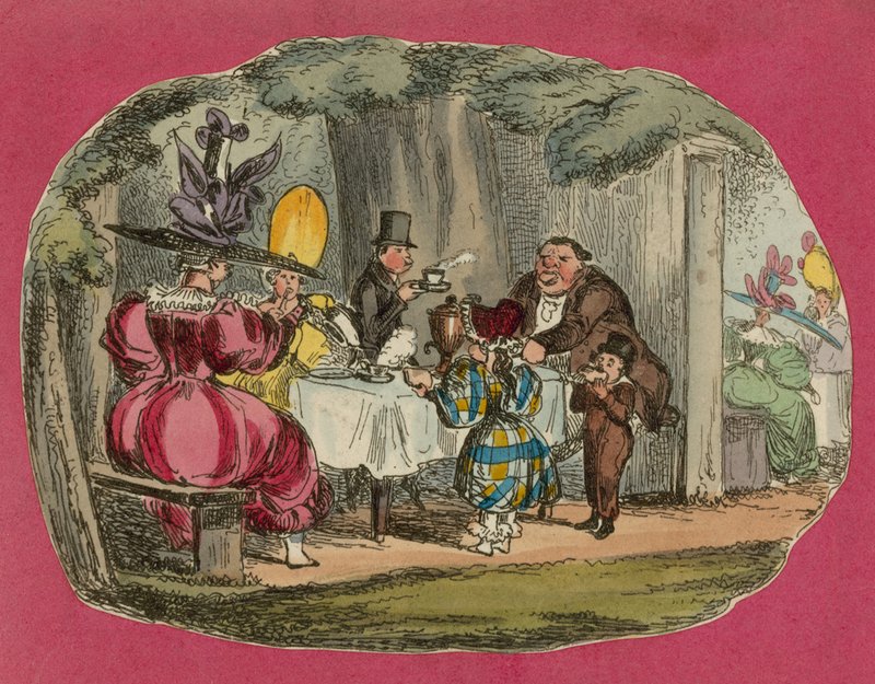Thé dans les jardins de Vauxhall - English School