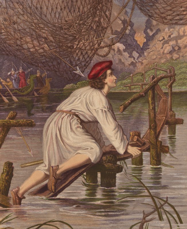 Conscience tendre traversant le pont - English School