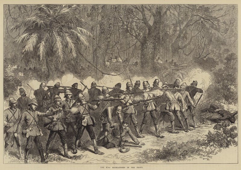 Les Highlanders du 42e en première ligne - English School