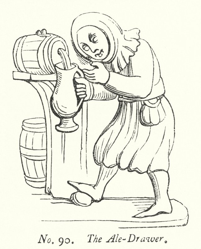 Le tireur de bière (gravure) - English School
