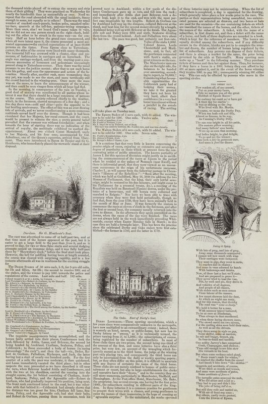 Le Derby à Epsom (gravure) - English School