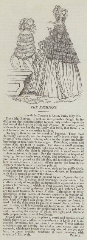 Les modes (gravure) - English School