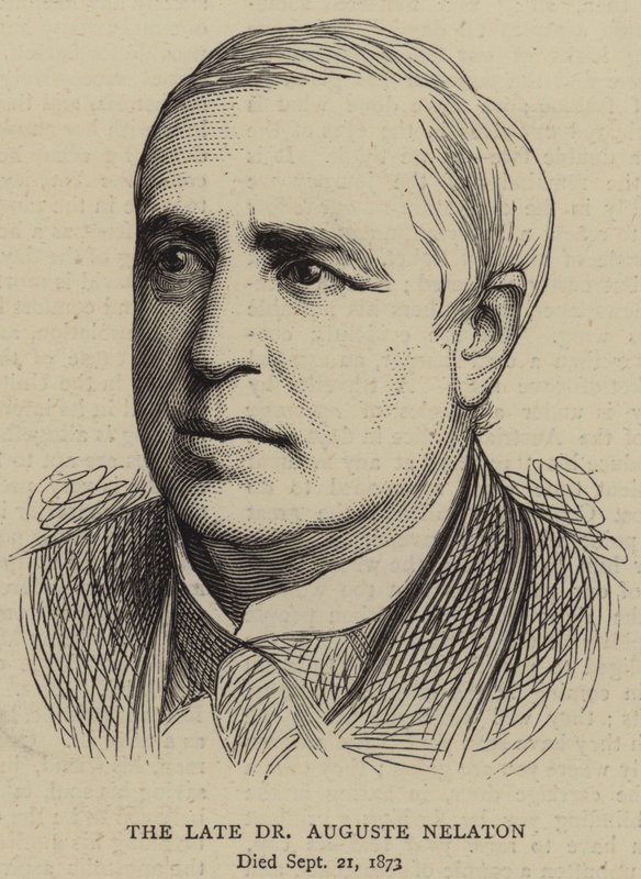 Feu Dr Auguste Nelaton (gravure) - English School