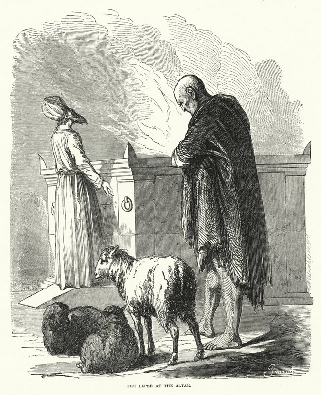 Le lépreux à l