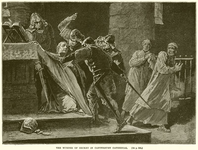 Le meurtre de Becket à Canterbury - English School