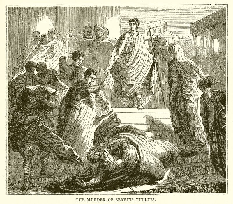 Le meurtre de Servius Tullius - English School