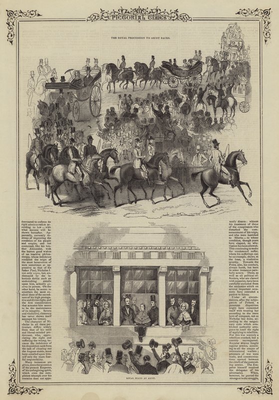 La procession royale aux courses d