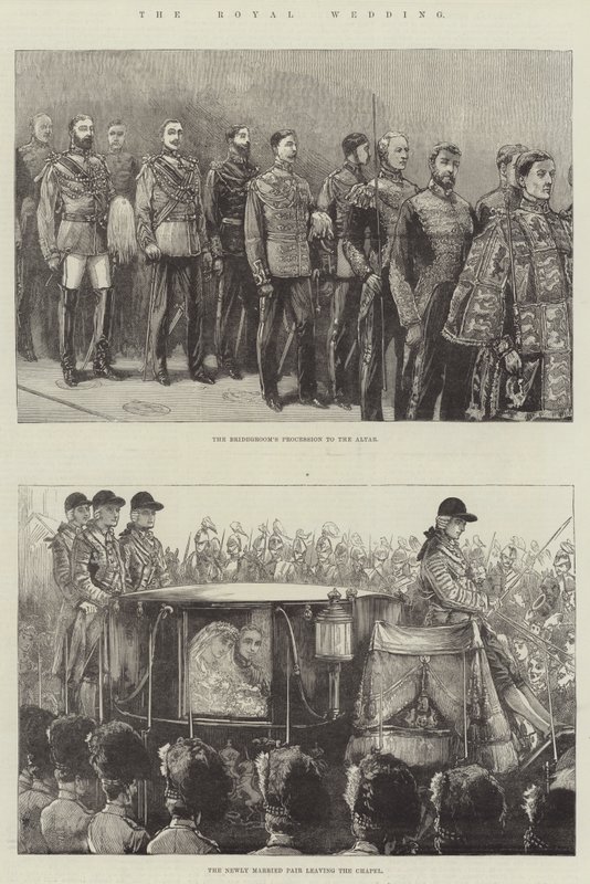 Le mariage royal (gravure) - English School