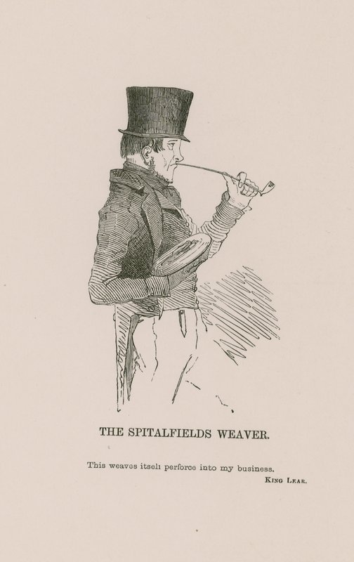 Le tisserand de Spitalfields - English School
