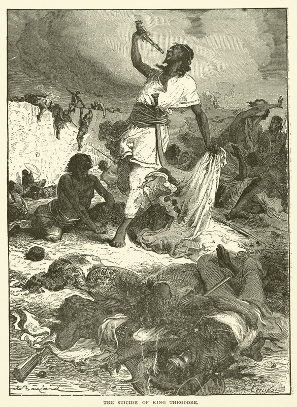 Le suicide du roi Théodore - English School