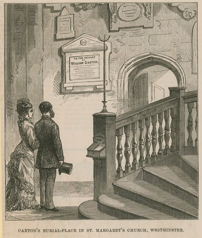 Le lieu de sépulture de William Caxton - English School
